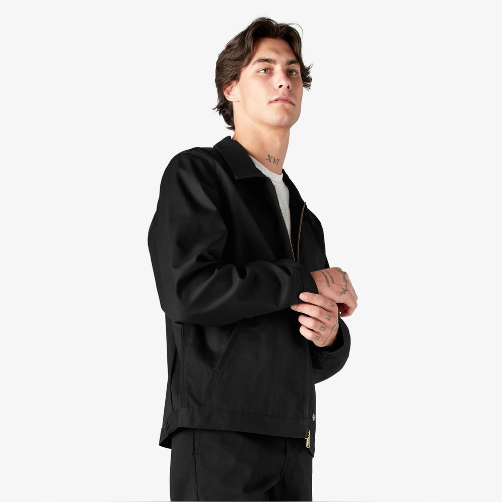 Dickies Unlined Eisenhower "Gas Chore" Jacket Black Size Large NEW - Picture 5 of 14